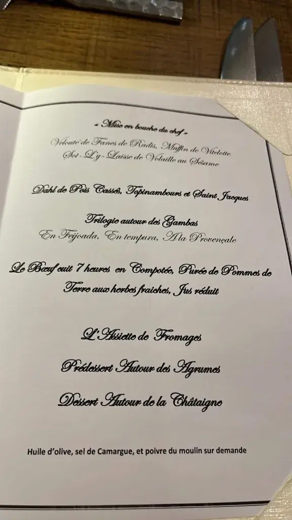 Menu_La Table d'Yvan Restaurant St remy de provence_Saint-Rémy-de-Provence_immagine_4