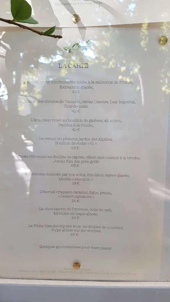 Menu_L’Auberge De Saint-Rémy - Fanny Rey & Jonathan Wahid_Saint-Rémy-de-Provence_image_2