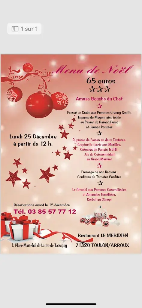 Menu_Le Meridien_Toulon-sur-Arroux_image_1