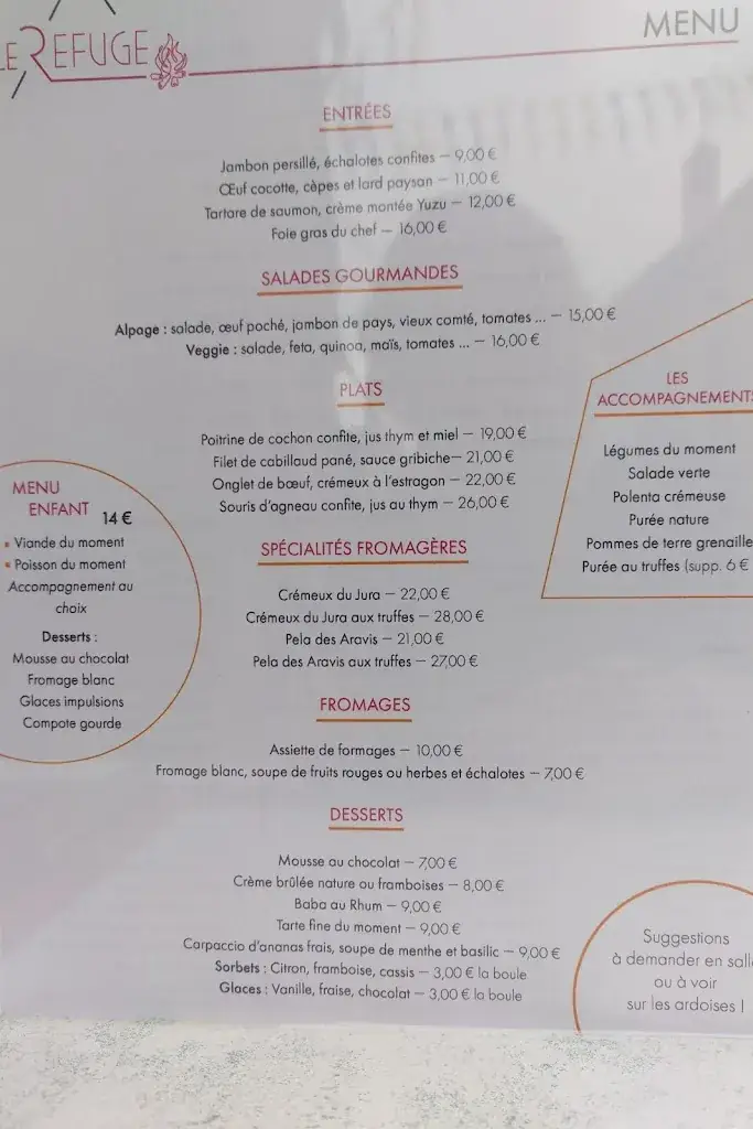 Menu_Le Refuge_Semur-en-Auxois_immagine_2