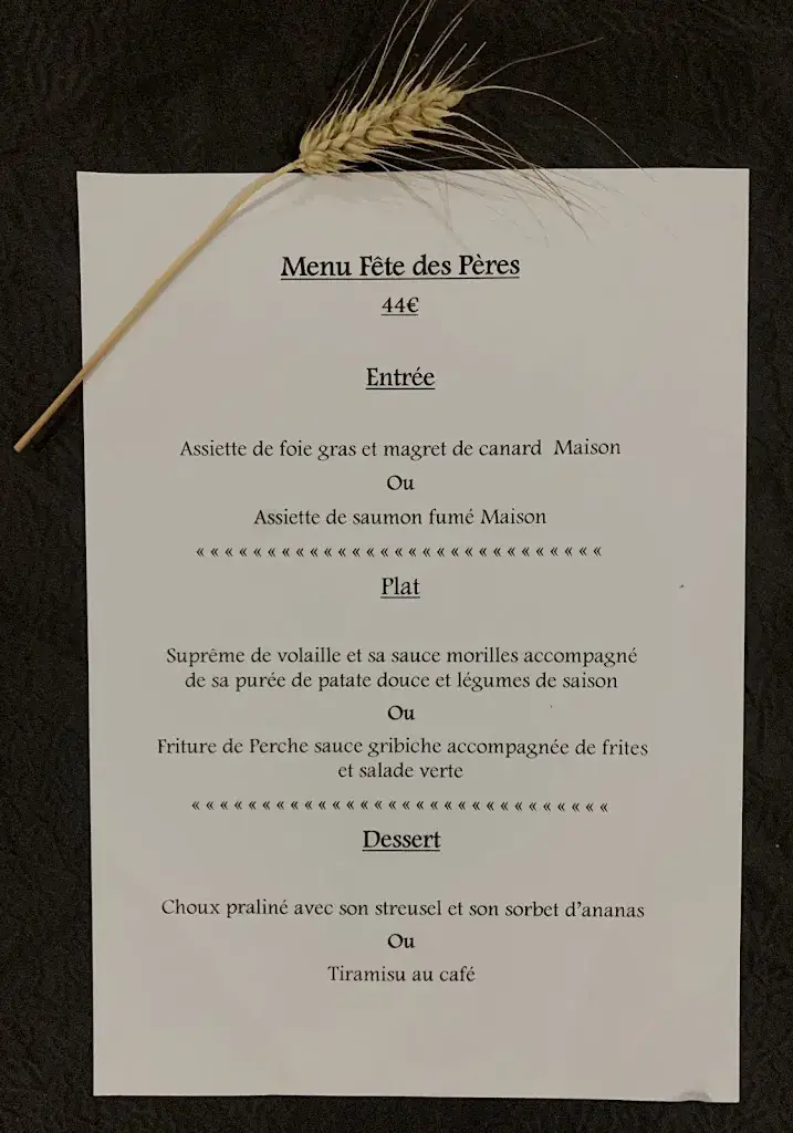 Menu_Restaurant du Lac La voile d'or_Vaivre-et-Montoille_immagine_1