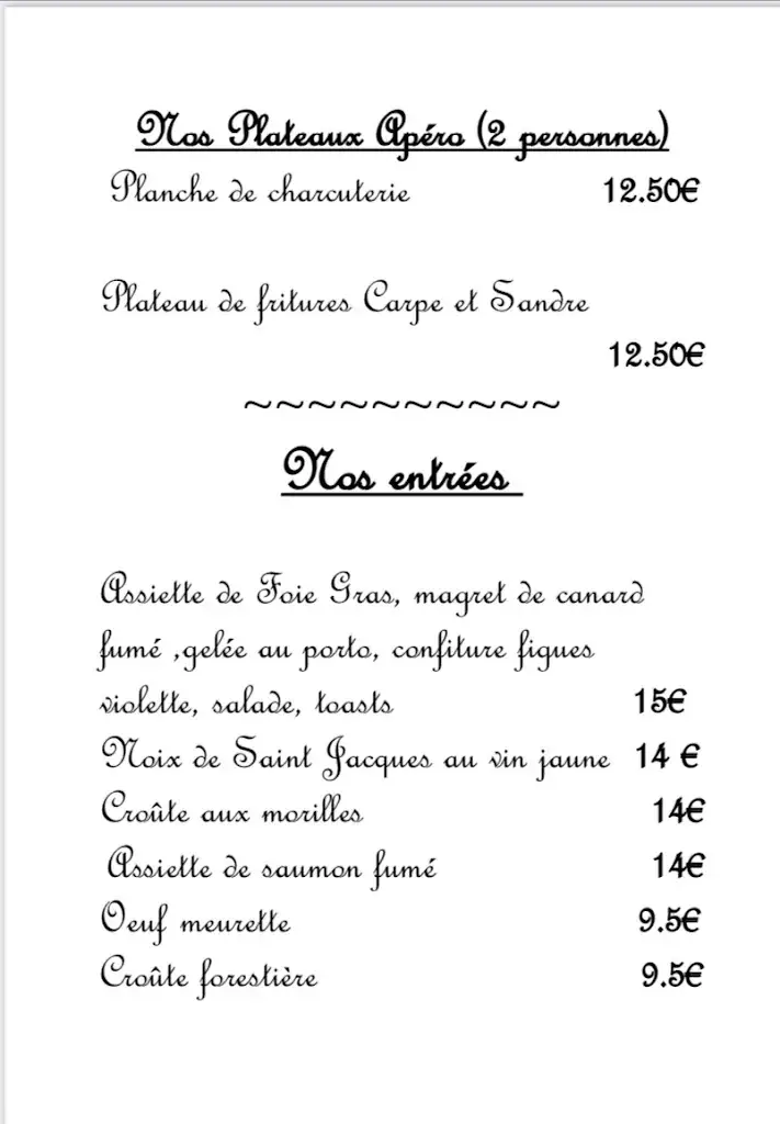 Menu_Restaurant du Lac La voile d'or_Vaivre-et-Montoille_immagine_4