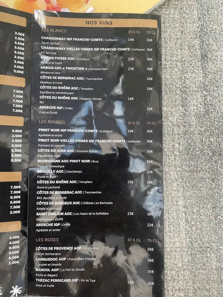 Menu_Bar-Restaurant De La Plage_Vaivre-et-Montoille_immagine_2