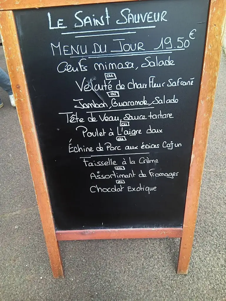 Menu_Restaurant Le Saint Sauveur_Varennes-Saint-Sauveur_image_1