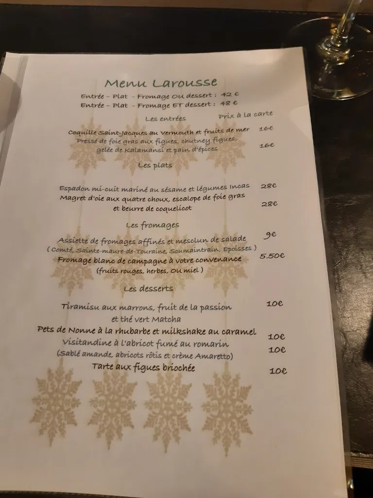 Menu_Restaurant L'ATARAXIE_Toucy_immagine_2