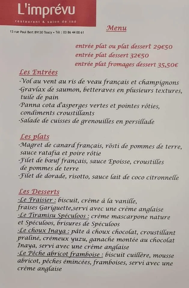 Menu_L'imprévu_Toucy_image_1