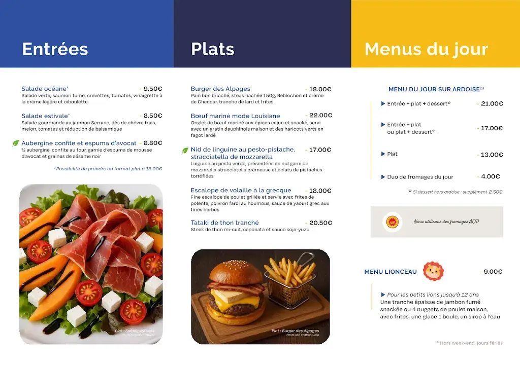 Menu_Brasserie du Musée de l'Aventure Peugeot_Sochaux_image_1