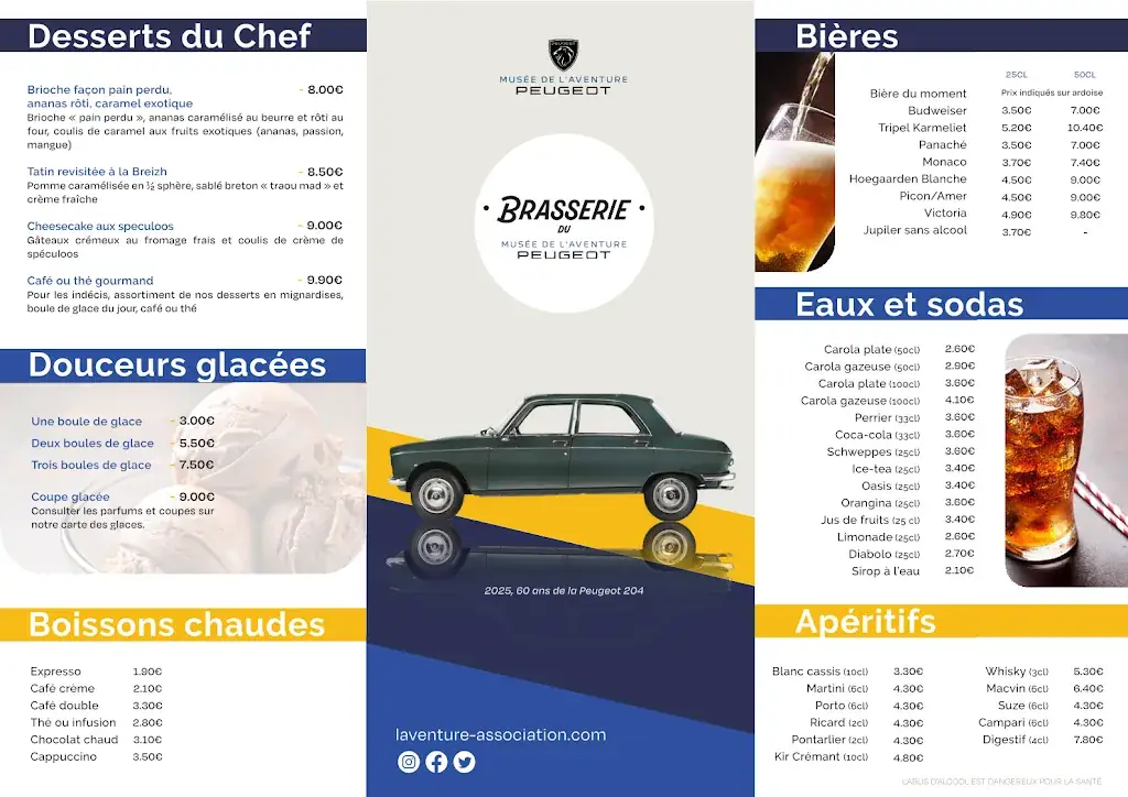 Menu_Brasserie du Musée de l'Aventure Peugeot_Sochaux_image_2