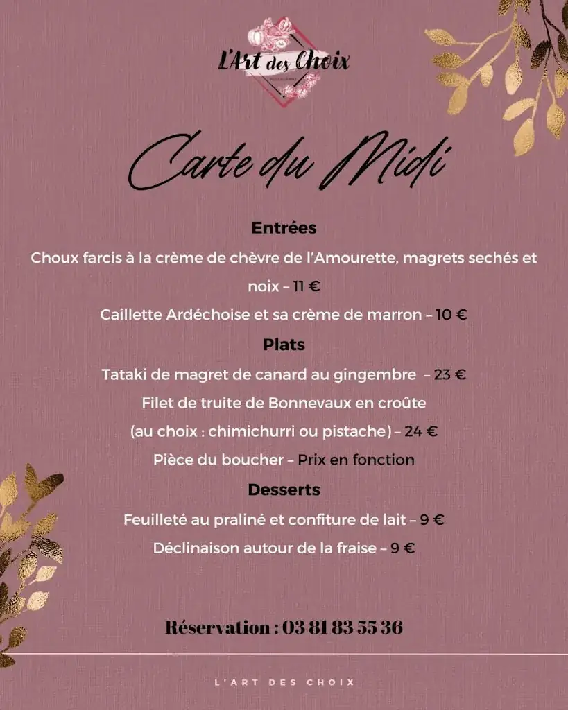 Menu_L'Art Des Choix Vercel_Vercel-Villedieu-le-Camp_image_2