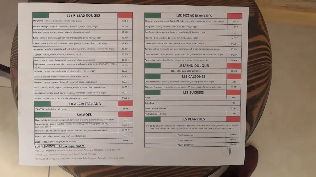 Menu_Chez Arthur Pizzeria_Chambéry_image_2