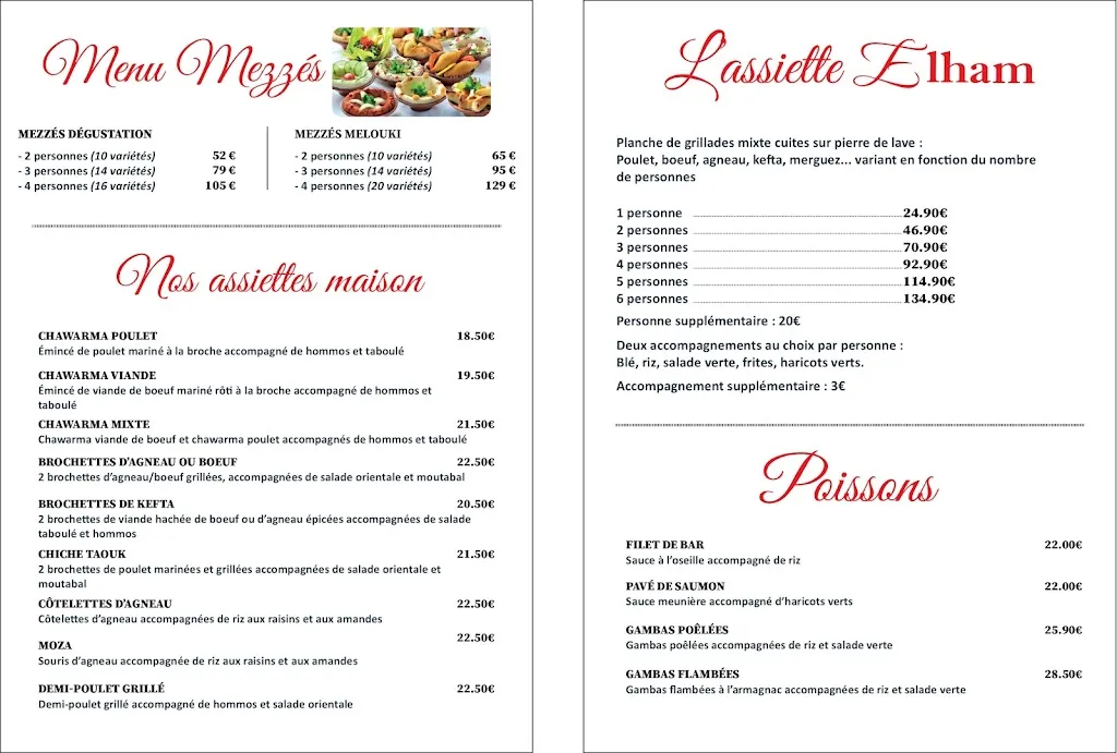 Menu_Restaurant Elham_Saint-Leu-la-Forêt_immagine_1