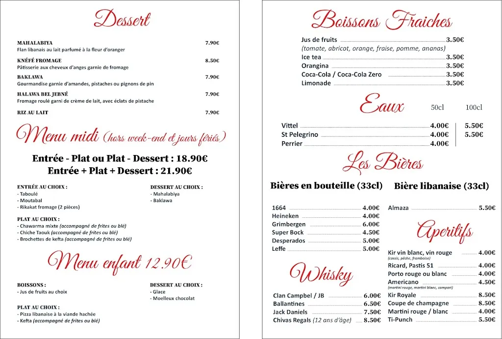 Menu_Restaurant Elham_Saint-Leu-la-Forêt_immagine_3