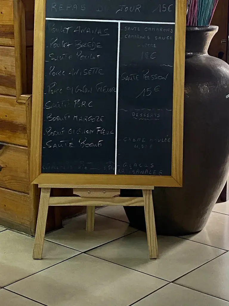 Menu_Restaurant Le Bienvenue_Réunion_immagine_1