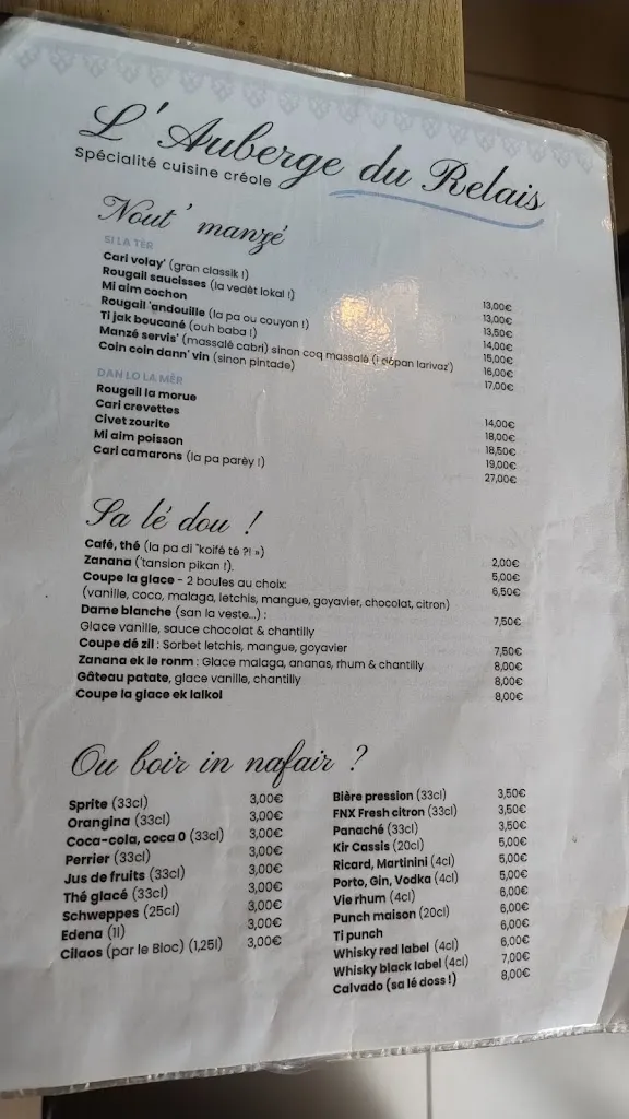 Menu_Auberge du Relais_Réunion_image_4