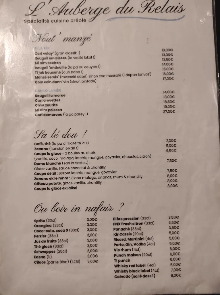 Sébastien Grech_Auberge du Relais_Réunion_review