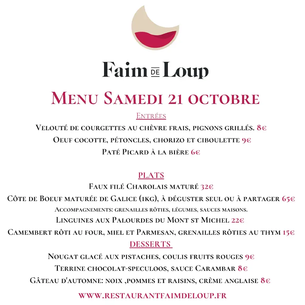 Menu_Faim de Loup Restaurant_Saint-Leu-la-Forêt_image_4