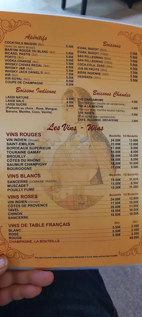 Menu_RESTAURANT LE KASHMIR_Varennes-Vauzelles_immagine_4