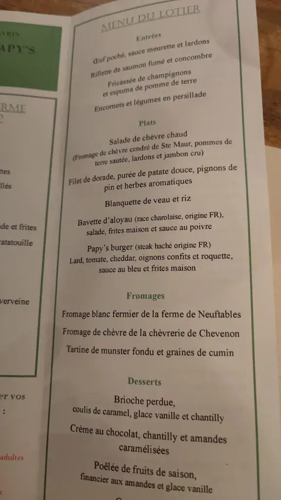 Menu_Papy's_Varennes-Vauzelles_image_1