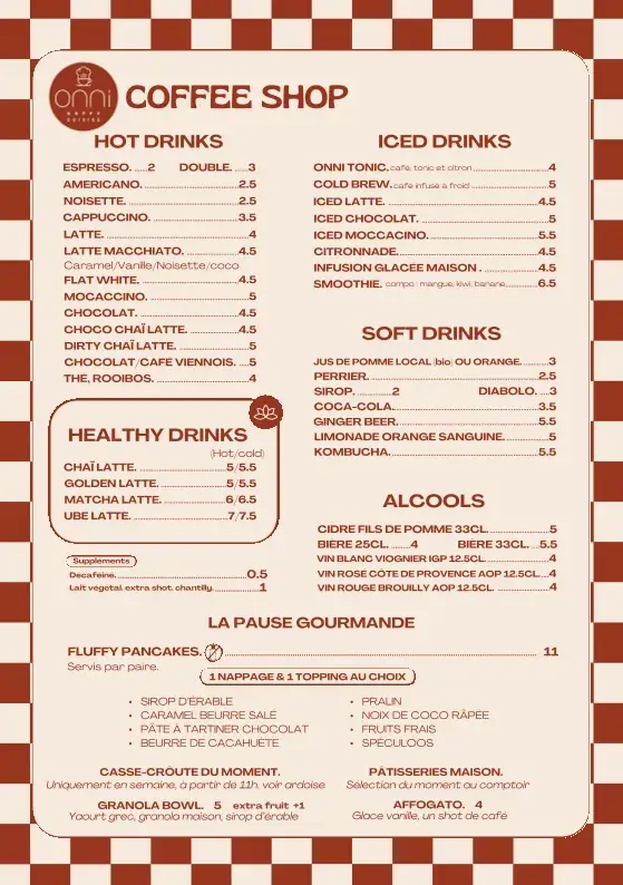 Menu_Onni Brunch • Café_Chambéry_image_1