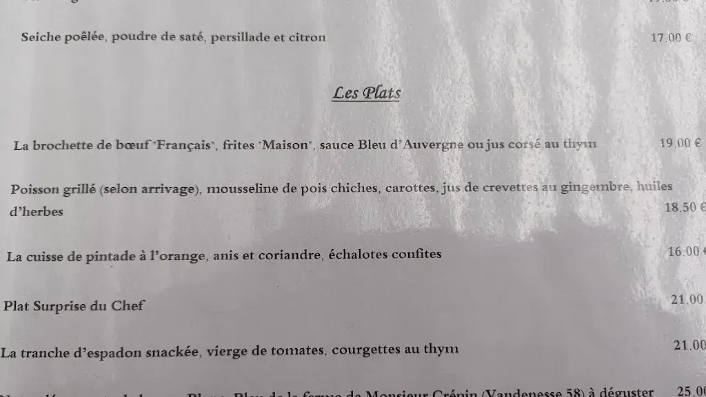 Menu_Restaurant la Nouvelle Table_Varennes-Vauzelles_image_1