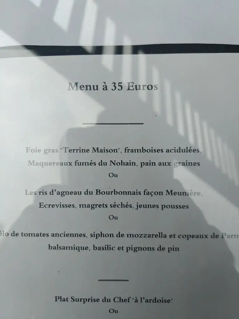 Menu_Restaurant la Nouvelle Table_Varennes-Vauzelles_image_2