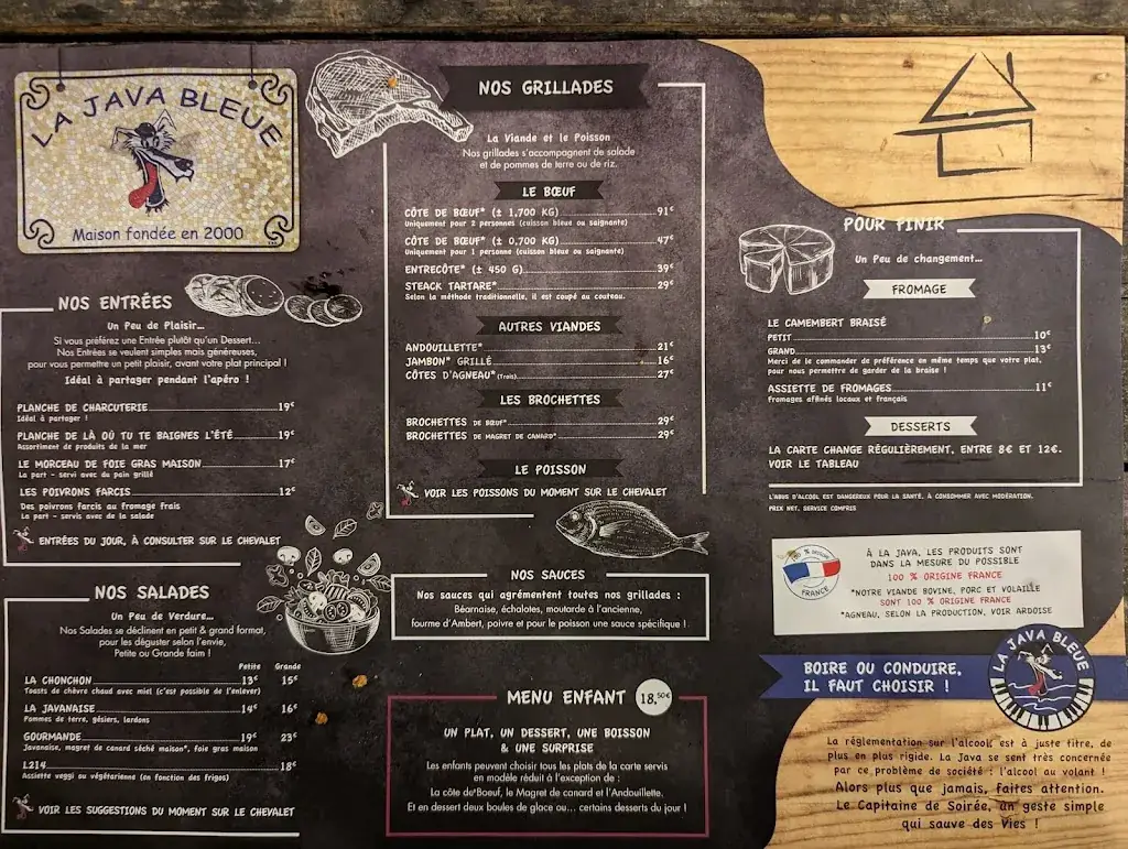 Menu_La Java Bleue_Amanlis_image_3