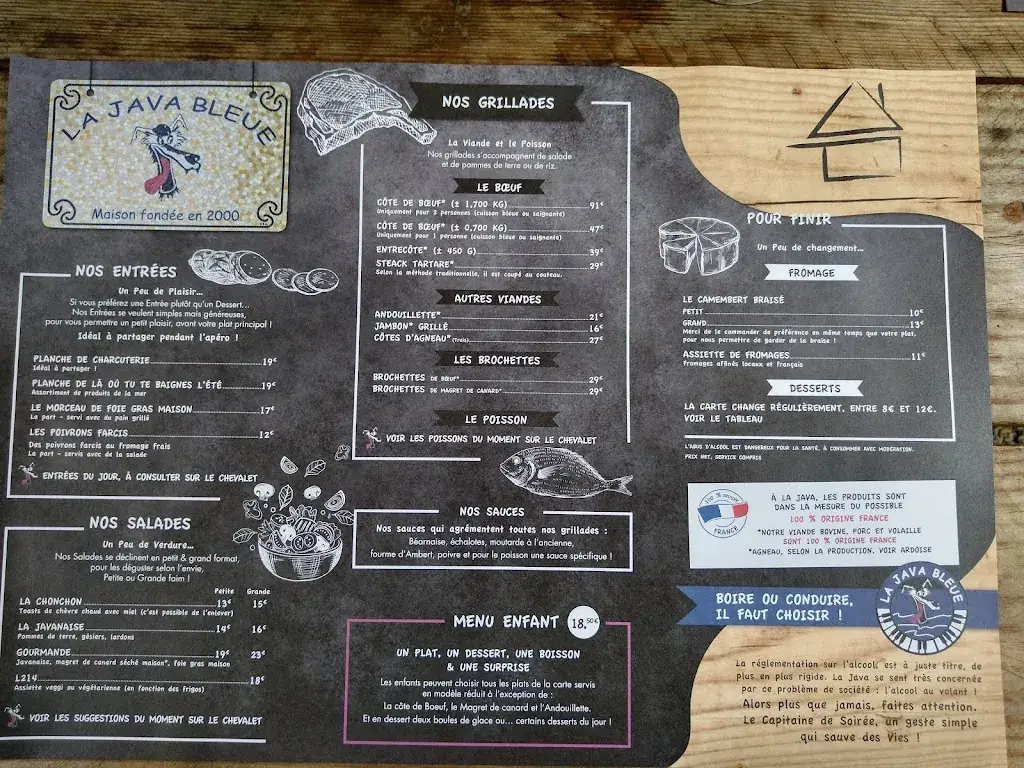 Menu_La Java Bleue_Amanlis_image_4