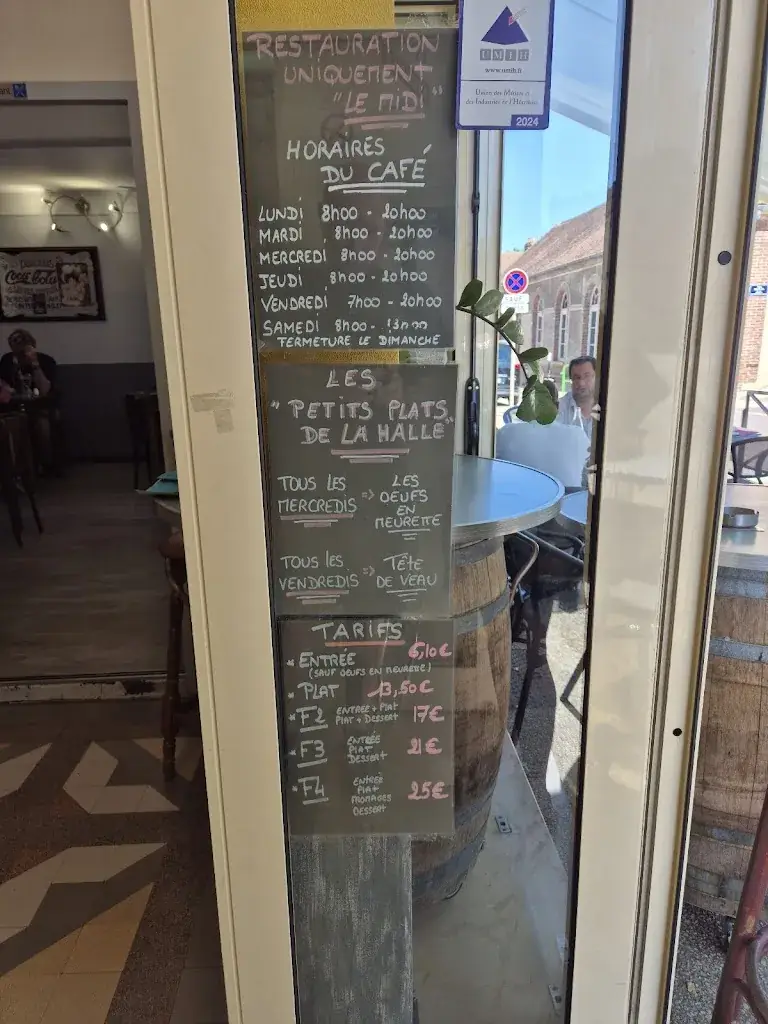 Menu_Bar Restaurant de La Halle_Villeneuve-sur-Yonne_image_1