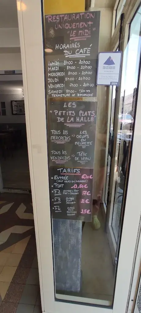 Menu_Bar Restaurant de La Halle_Villeneuve-sur-Yonne_image_2