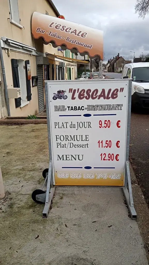 Menu_L'Escale 60_Villeneuve-l'Archevêque_image_1