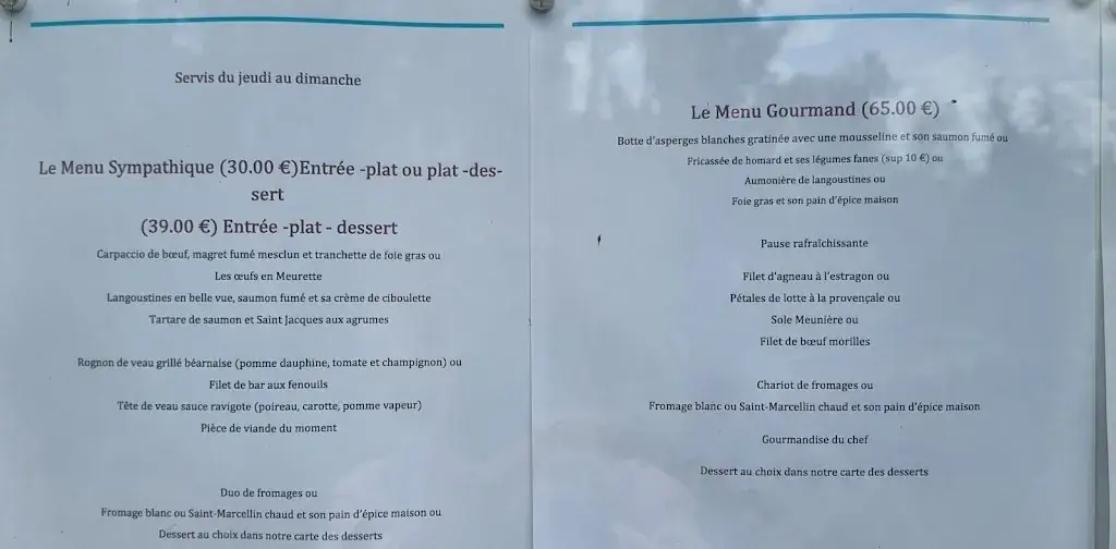Menu_Auberge des Vieux Moulins Banaux_Villeneuve-l'Archevêque_image_4