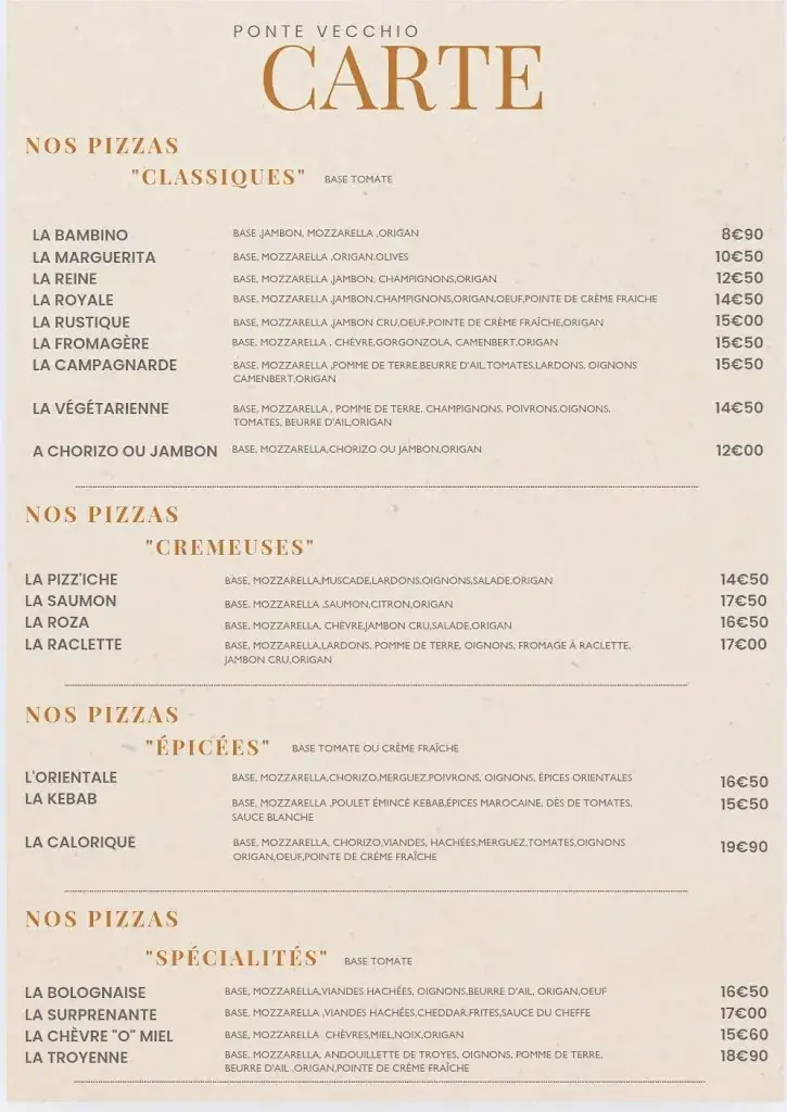 Menu_Ponte Vecchio Laetitia et Samuel_Villeneuve-sur-Yonne_image_2