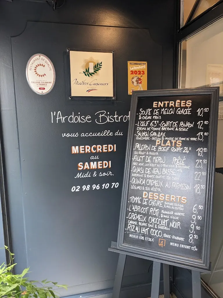 Menu_L'Ardoise Bistrot_Quimperlé_image_1