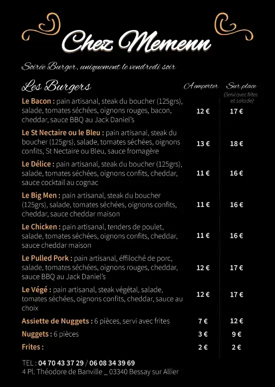 Chez Memenn ristorante a Bessay-sur-Allier