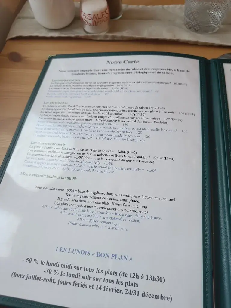 Menu_M.Y.Table - Veg'Yann Restaurant - Gastronomie végane_Augan_image_1