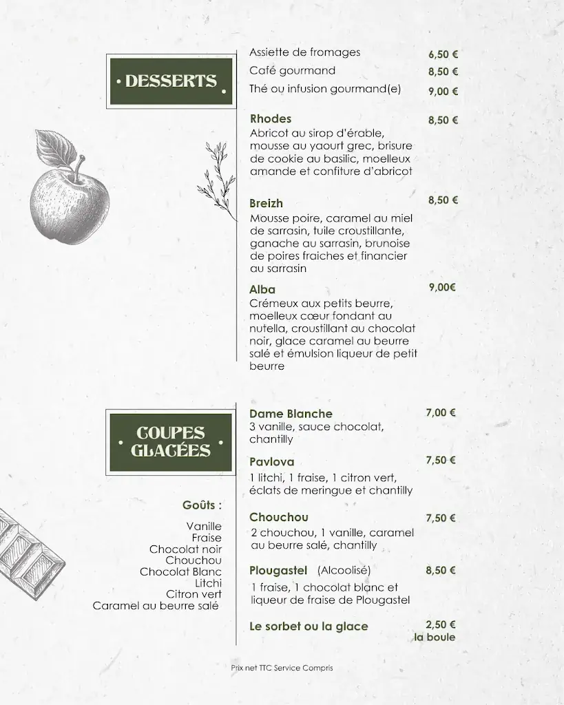 Menu_Le cheval Blanc Resto Bistrot - Bar_Argentré-du-Plessis_image_4