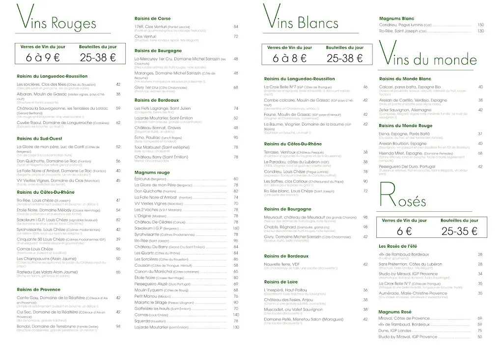 Menu_La Charrue_Arradon_image_4