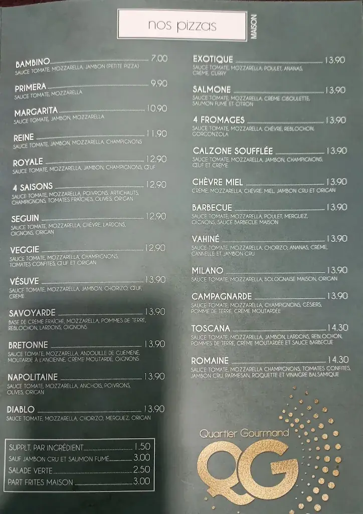 Menu_Restaurant Le Quartier Gourmand_Arradon_image_1