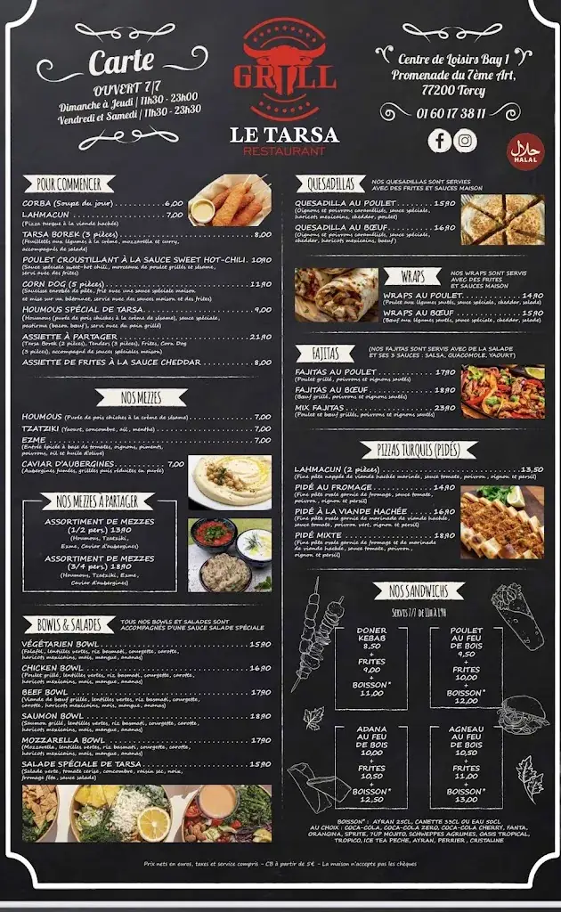 Menu_Le Tarsa Grill_Torcy_image_1