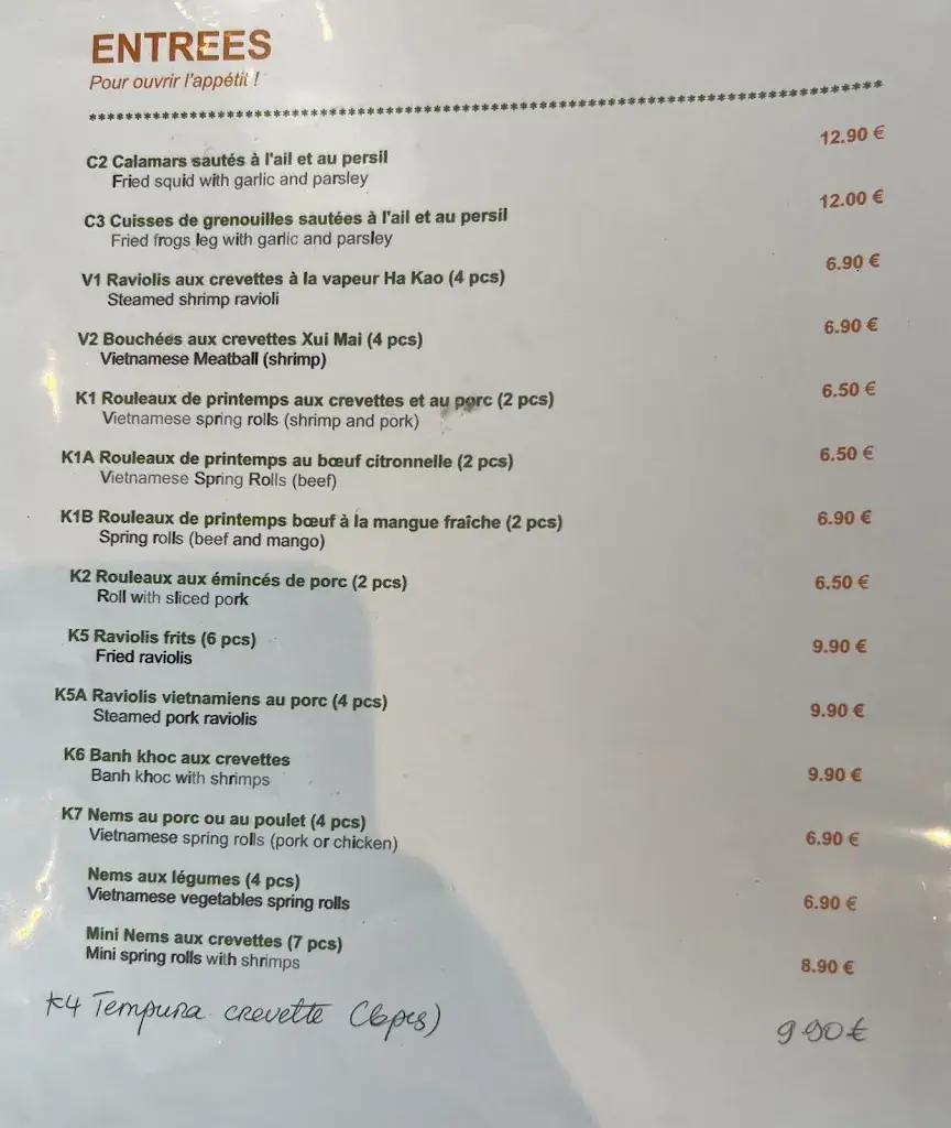 Menu_Le Tuk Tuk de Saïgon_Torcy_image_2