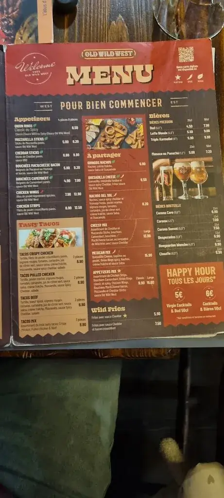 Menu_Old Wild West_Torcy_immagine_4