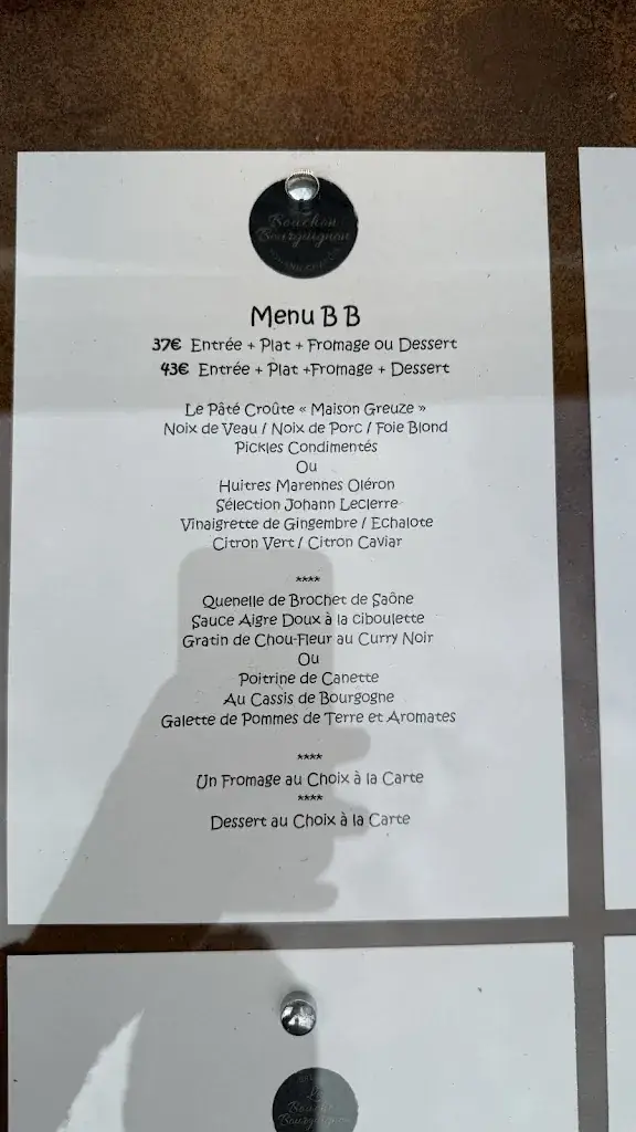 Menu_Maison Greuze Le Bouchon Bourguignon_Tournus_image_4