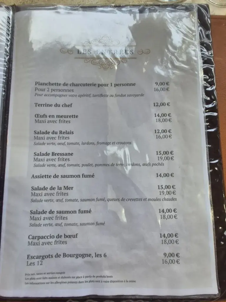 Menu_Le Relais de l'Abbaye_Tournus_image_1
