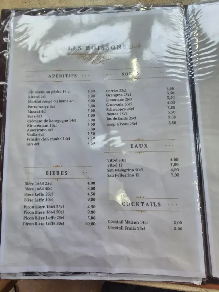 Menu_Le Relais de l'Abbaye_Tournus_image_2