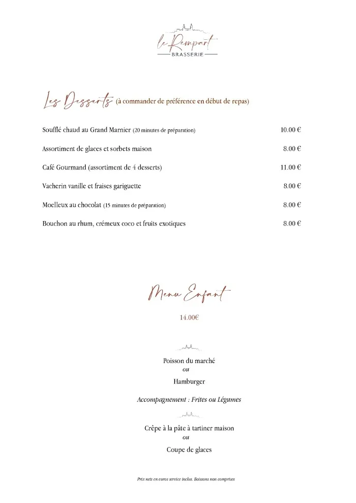 Menü_Restaurant Le Rempart à Tournus_Tournus_Bild_3