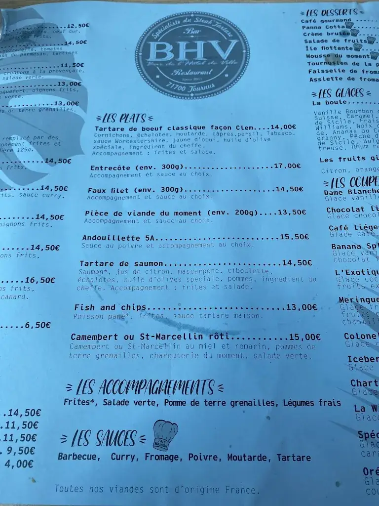 Menu_Bar De L'Hôtel De Ville_Tournus_image_1