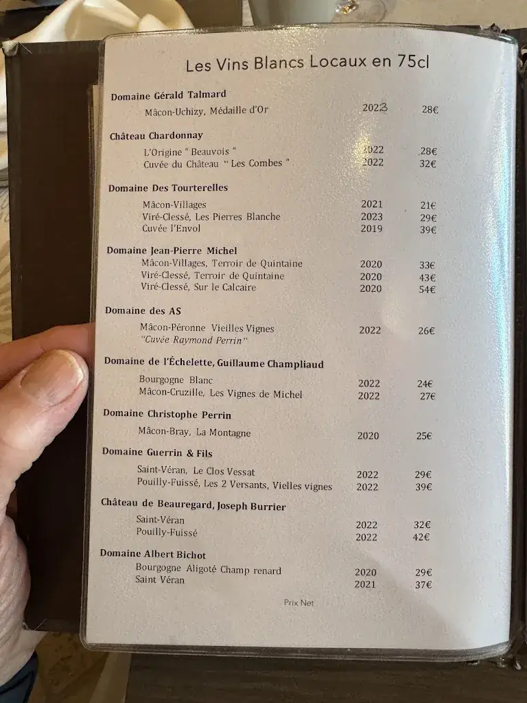 Menu_Auberge des Gourmets_Villars_image_2