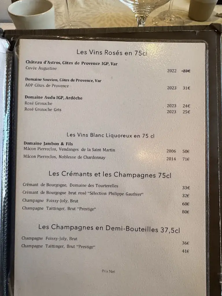 Menu_Auberge des Gourmets_Villars_image_4