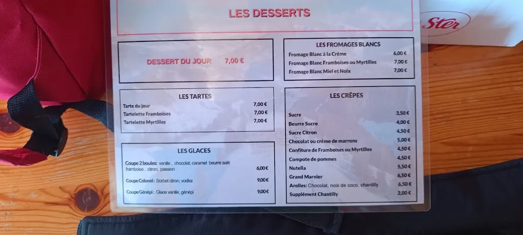 Menu_Les Arolles - Restaurant - Refuge_Beaufort_image_1