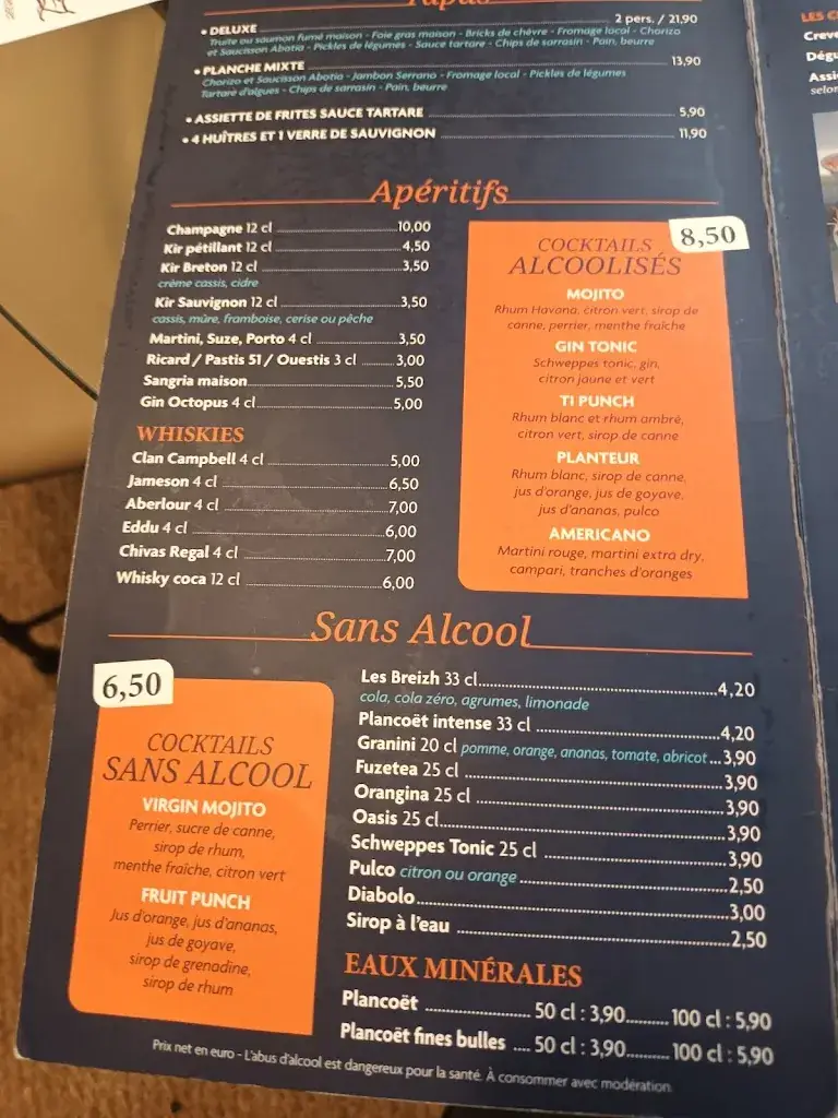 Menu_Côté Mer des Lavandières_Damgan_image_3